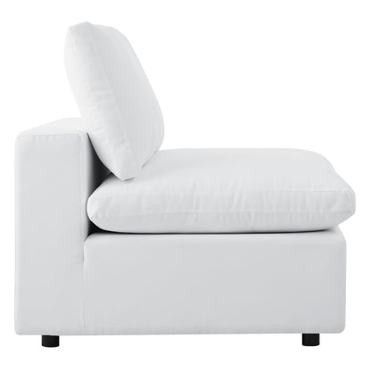 Commix 5-Piece Sunbrella Outdoor Patio Sectional Sofa in White by Modway (5588)