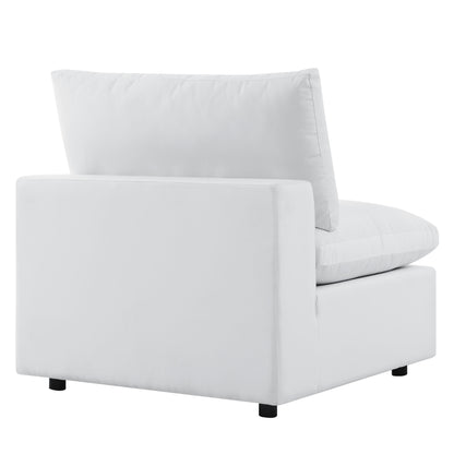 Commix 5-Piece Sunbrella Outdoor Patio Sectional Sofa in White by Modway (5588)