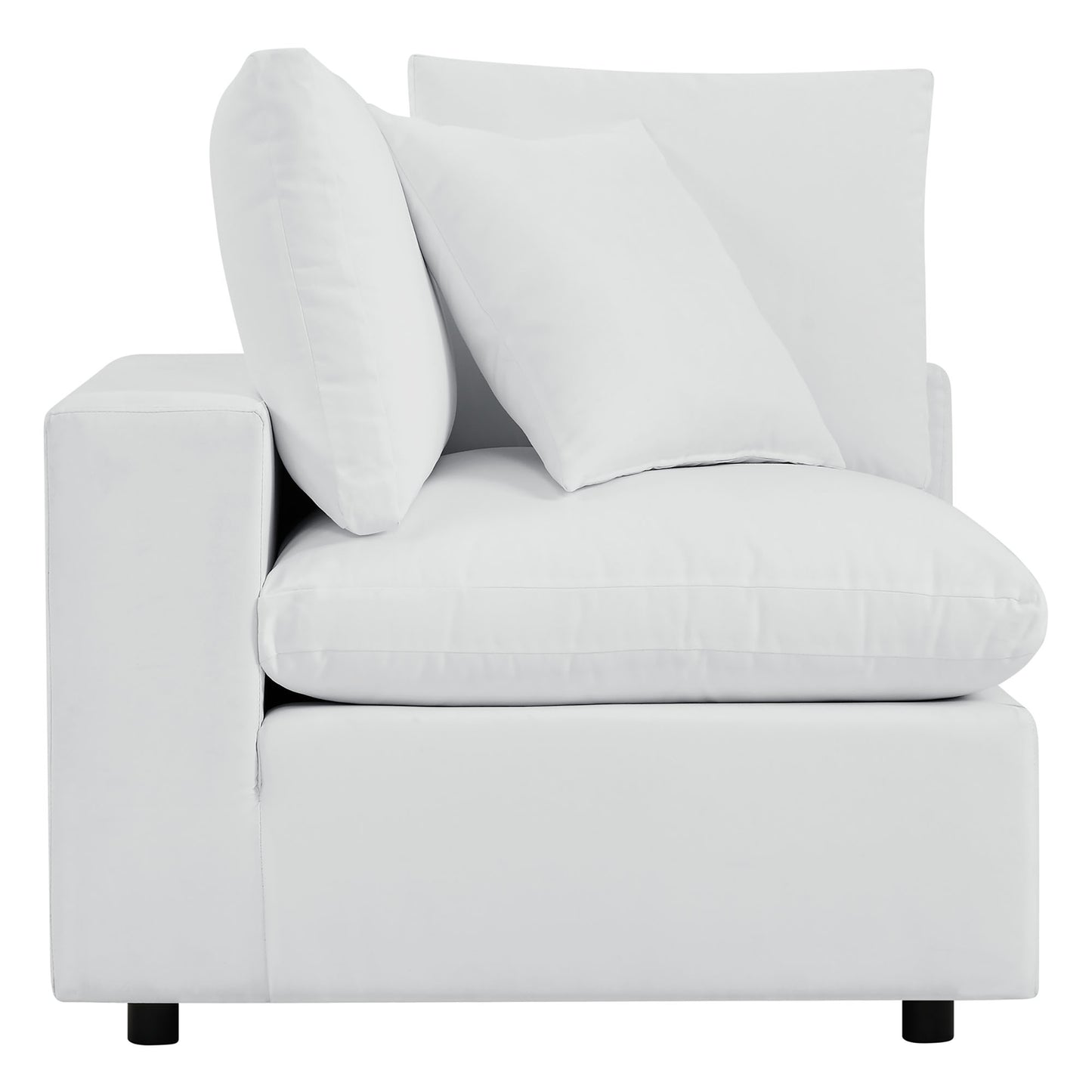 Commix 5-Piece Sunbrella Outdoor Patio Sectional Sofa in White by Modway (5588)