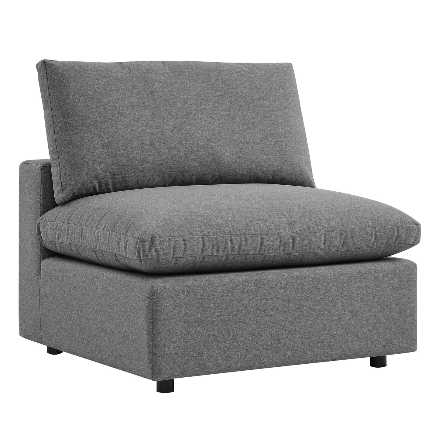 Commix 5-Piece Outdoor Patio Sectional Sofa in Charcoal by Modway (5589)