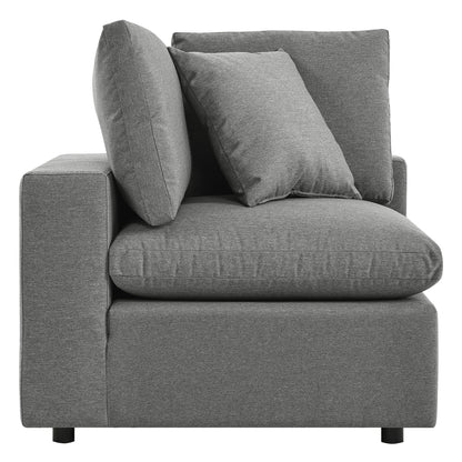 Commix 5-Piece Outdoor Patio Sectional Sofa in Charcoal by Modway (5589)