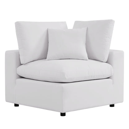Commix 5-Piece Outdoor Patio Sectional Sofa in White by Modway (5589)