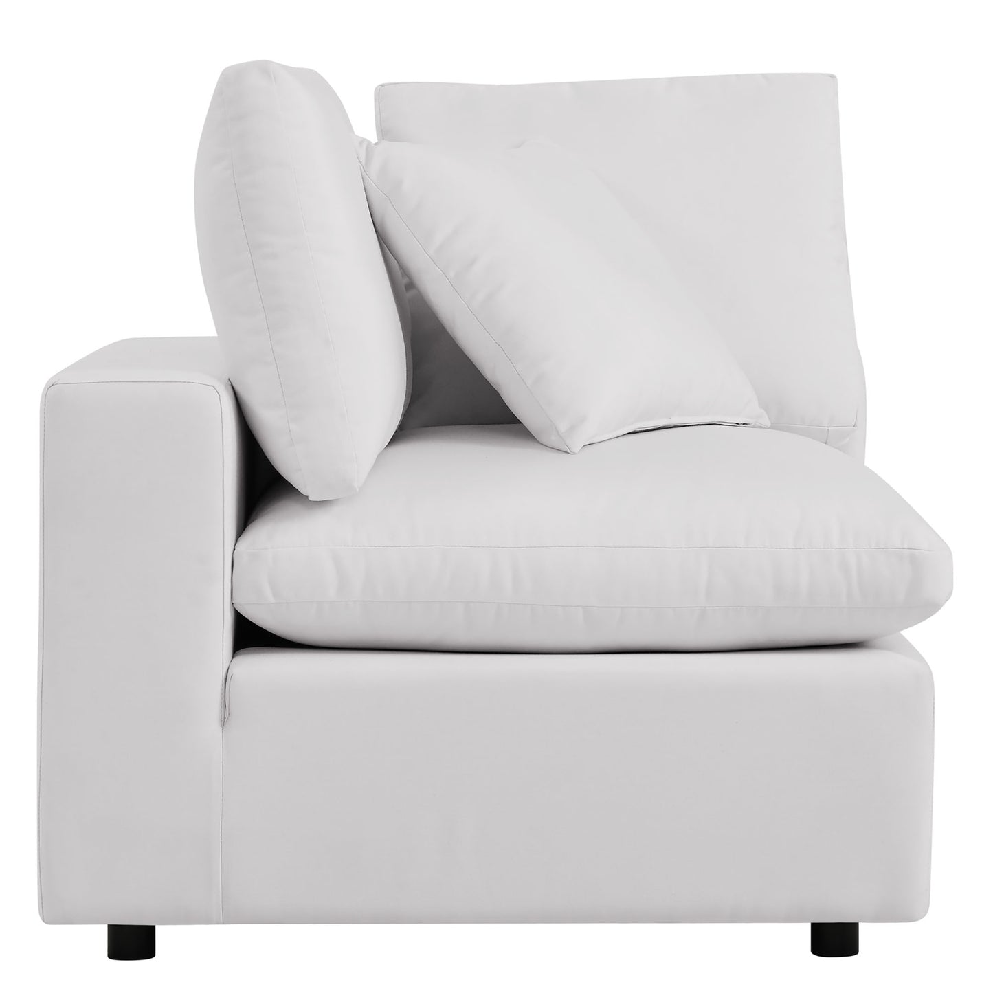 Commix 5-Piece Outdoor Patio Sectional Sofa in White by Modway (5589)