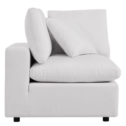 Commix 5-Piece Outdoor Patio Sectional Sofa in White by Modway (5589)