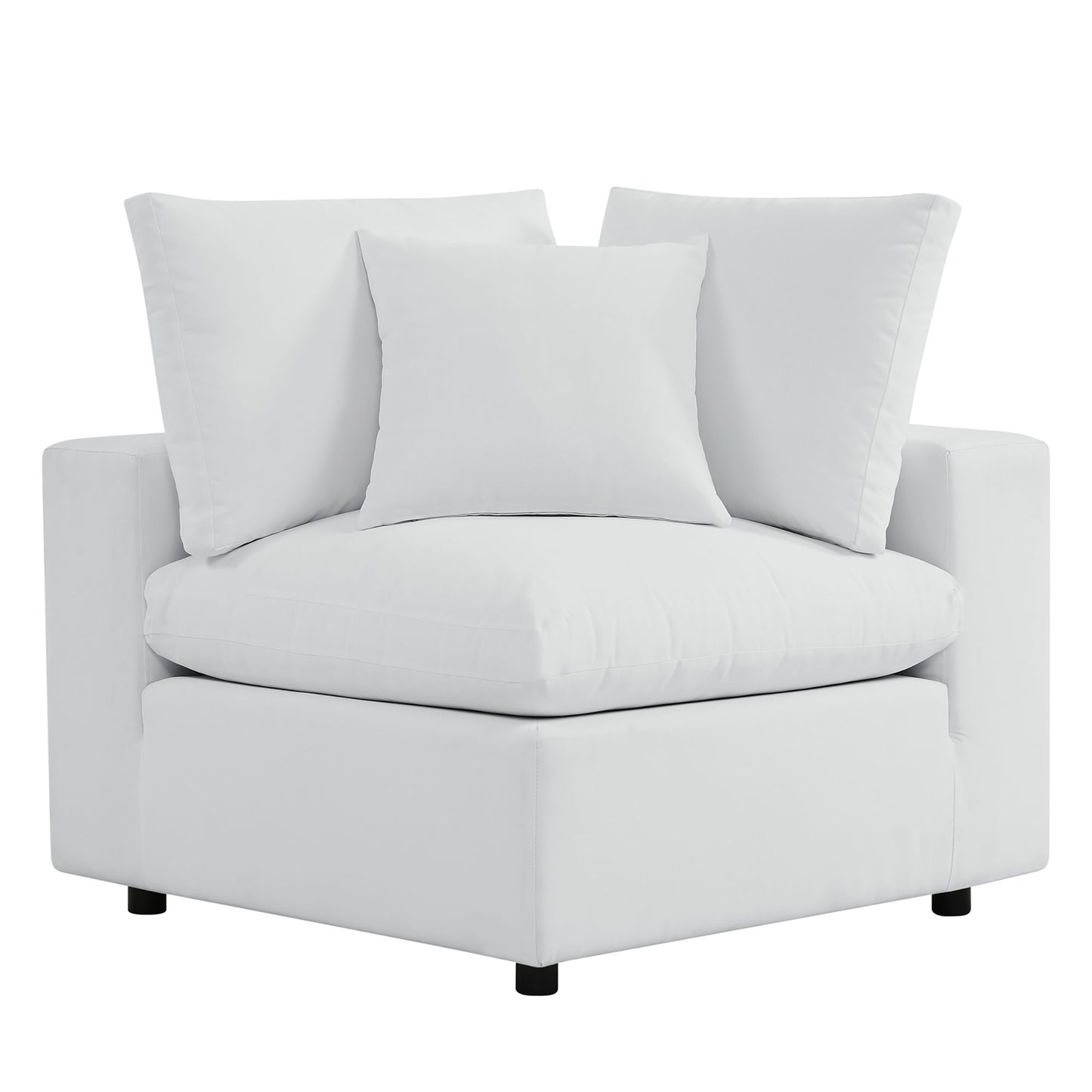 Commix 5-Piece Sunbrella Outdoor Patio Sectional Sofa in White by Modway (5590)
