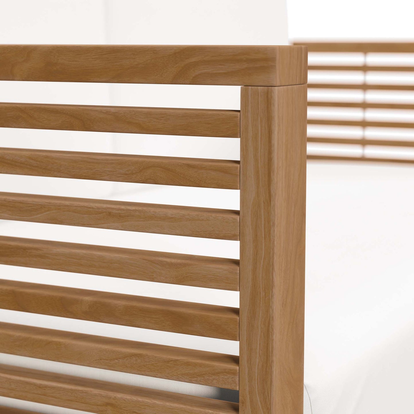 Carlsbad Teak Wood Outdoor Patio Loveseat in Natural White by Modway (5605)