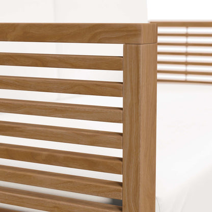 Carlsbad Teak Wood Outdoor Patio Loveseat in Natural White by Modway (5605)