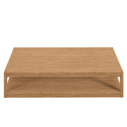 Carlsbad Teak Wood Outdoor Patio Coffee Table in Natural by Modway (5608)