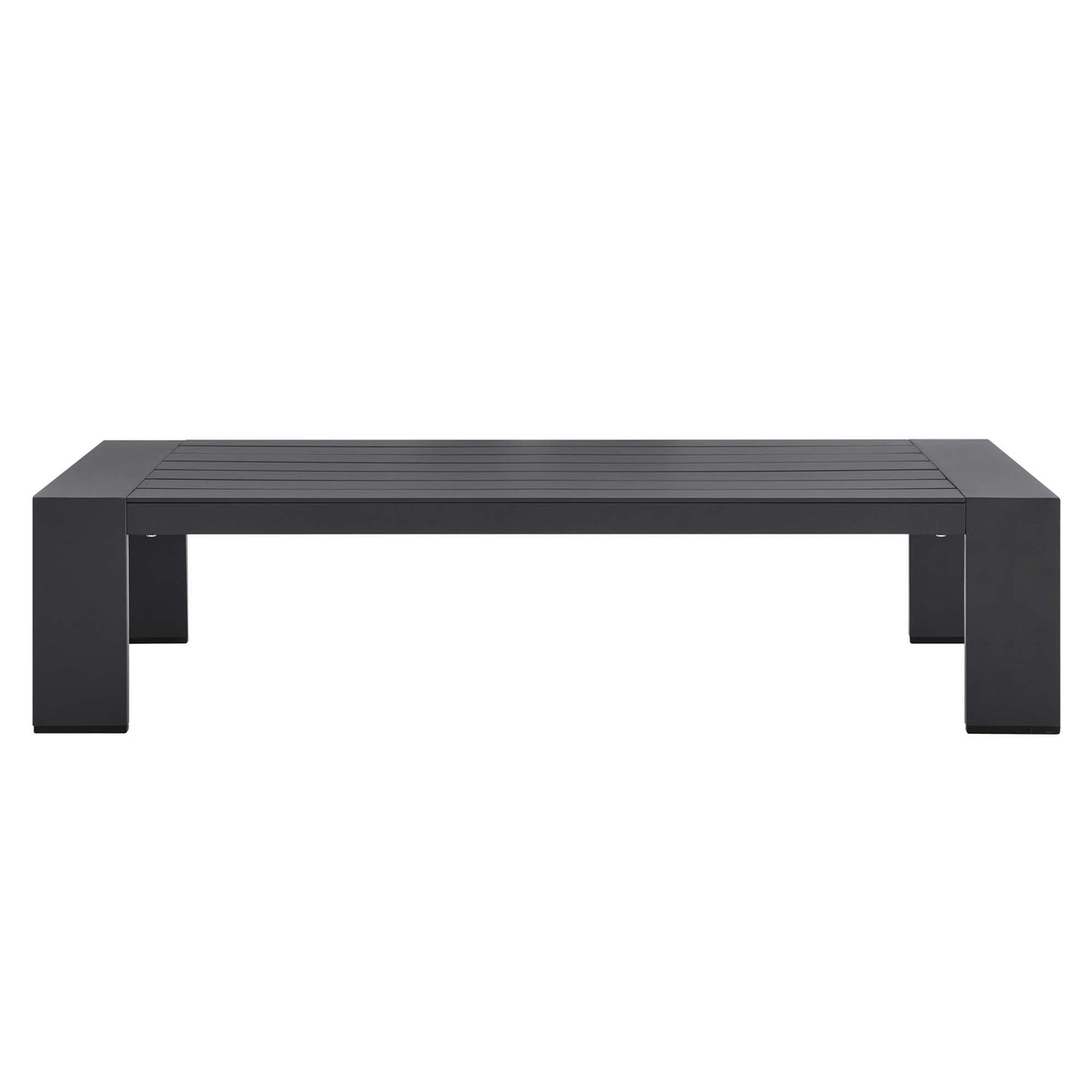 Tahoe Outdoor Patio Powder-Coated Aluminum Coffee Table in Gray by Modway (5677)