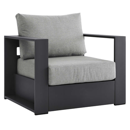 Tahoe 3-Piece Outdoor Patio Powder-Coated Aluminum Set in Gray Gray by Modway (5748)