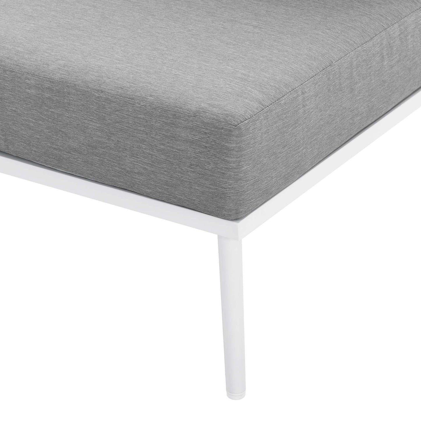 Stance 3 Piece Outdoor Patio Aluminum Set in White Gray by Modway (5754)