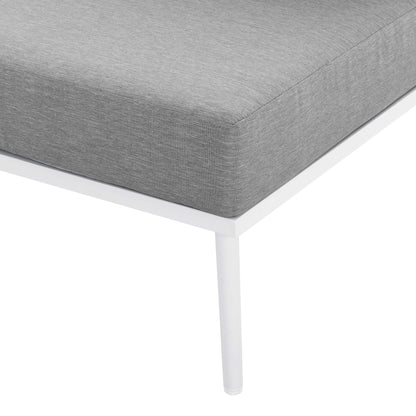 Stance 3 Piece Outdoor Patio Aluminum Set in White Gray by Modway (5754)