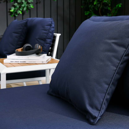 Stance 3 Piece Outdoor Patio Aluminum Set in White Navy by Modway (5754)