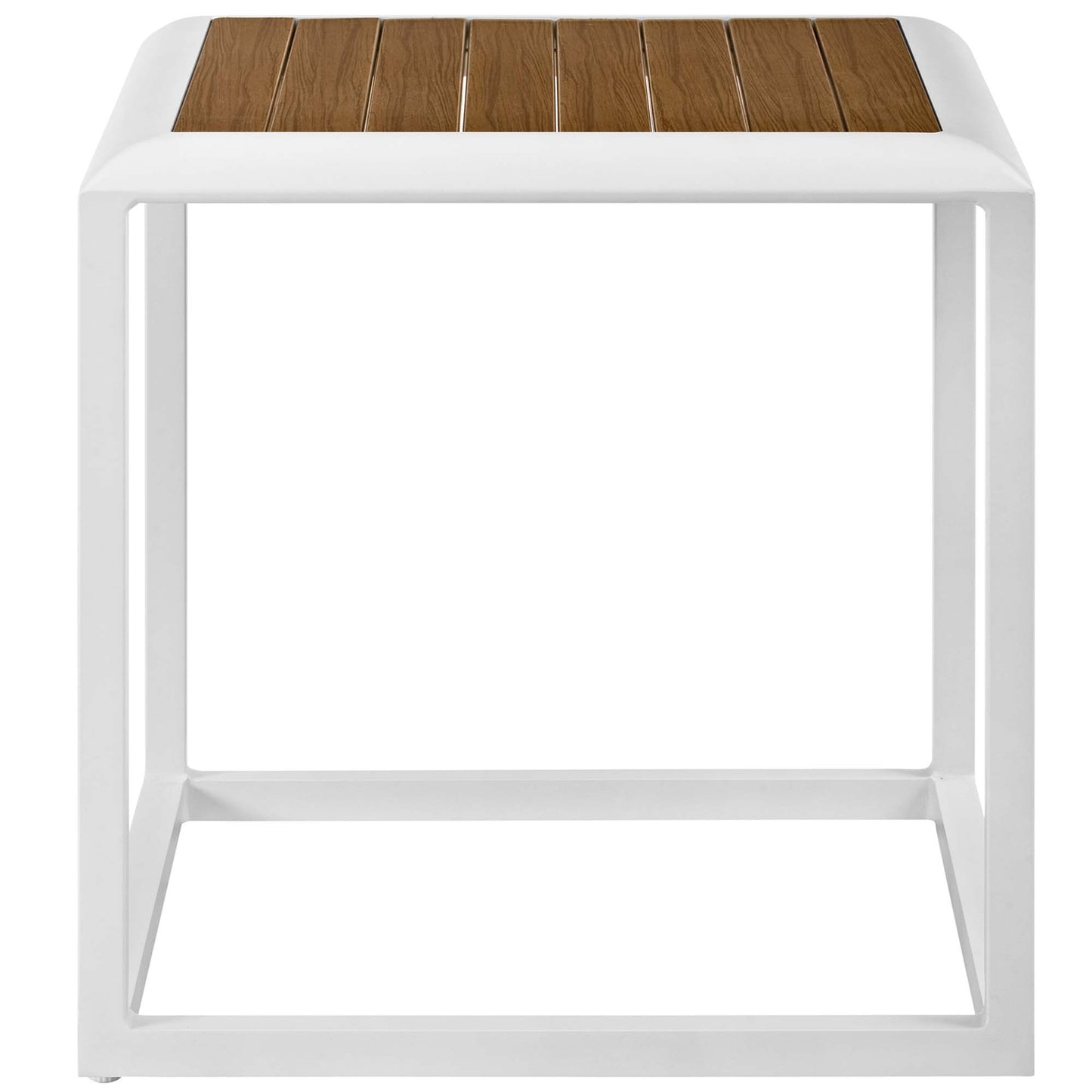 Stance 3 Piece Outdoor Patio Aluminum Set in White Navy by Modway (5754)