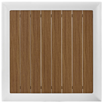 Stance 9 Piece Aluminum Outdoor Patio Aluminum Sectional Sofa Set in White Gray by Modway (5758)