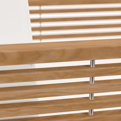 Carlsbad 6-Piece Teak Wood Outdoor Patio Set in Natural White by Modway (5836)