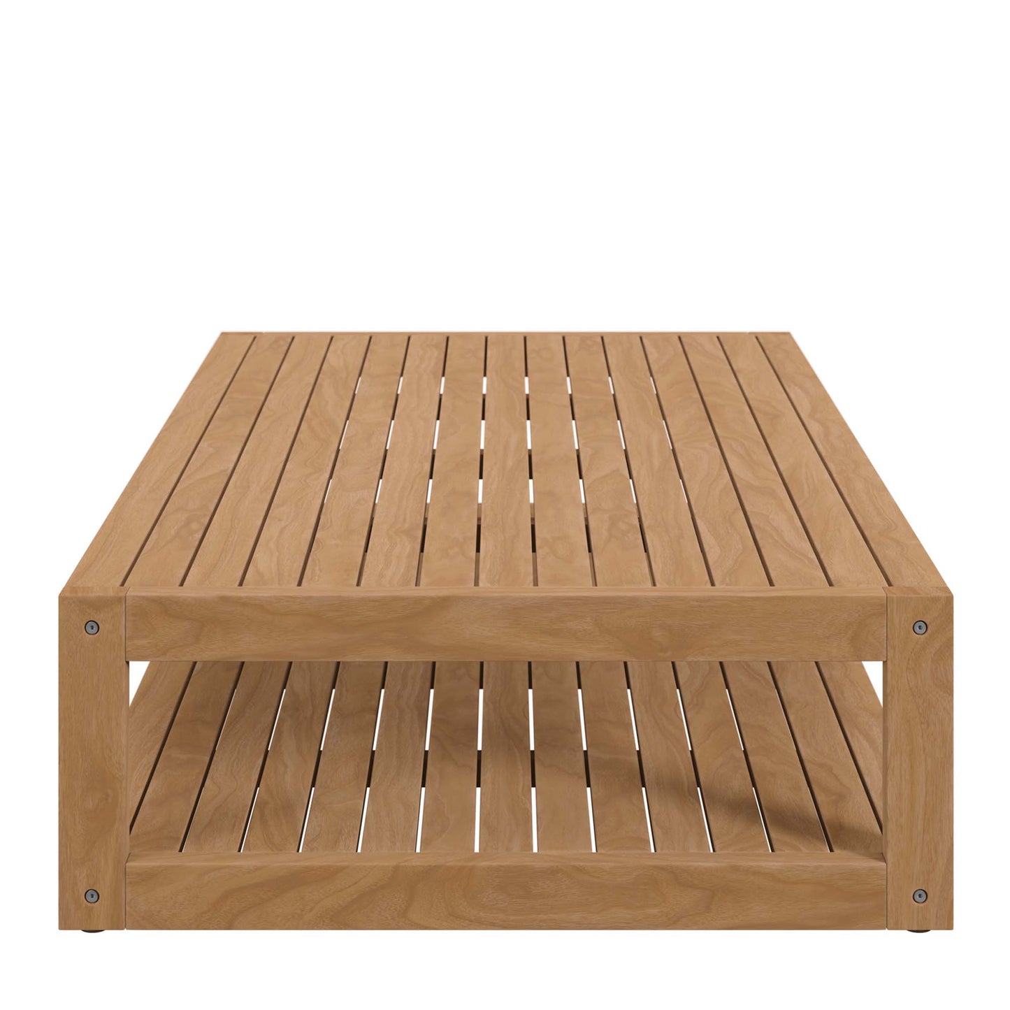 Carlsbad 3-Piece Teak Wood Outdoor Patio Set in Natural Gray by Modway (5837)