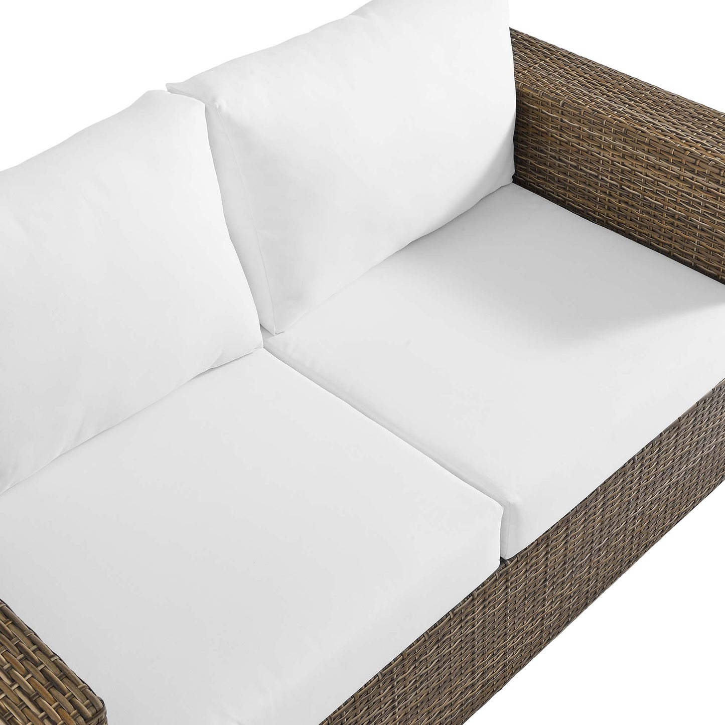 Convene Outdoor Patio Loveseat in Cappuccino White by Modway (EEI-6246)