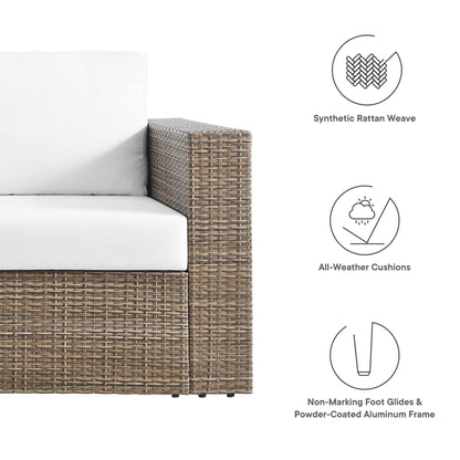 Convene Outdoor Patio Loveseat in Cappuccino White by Modway (EEI-6246)