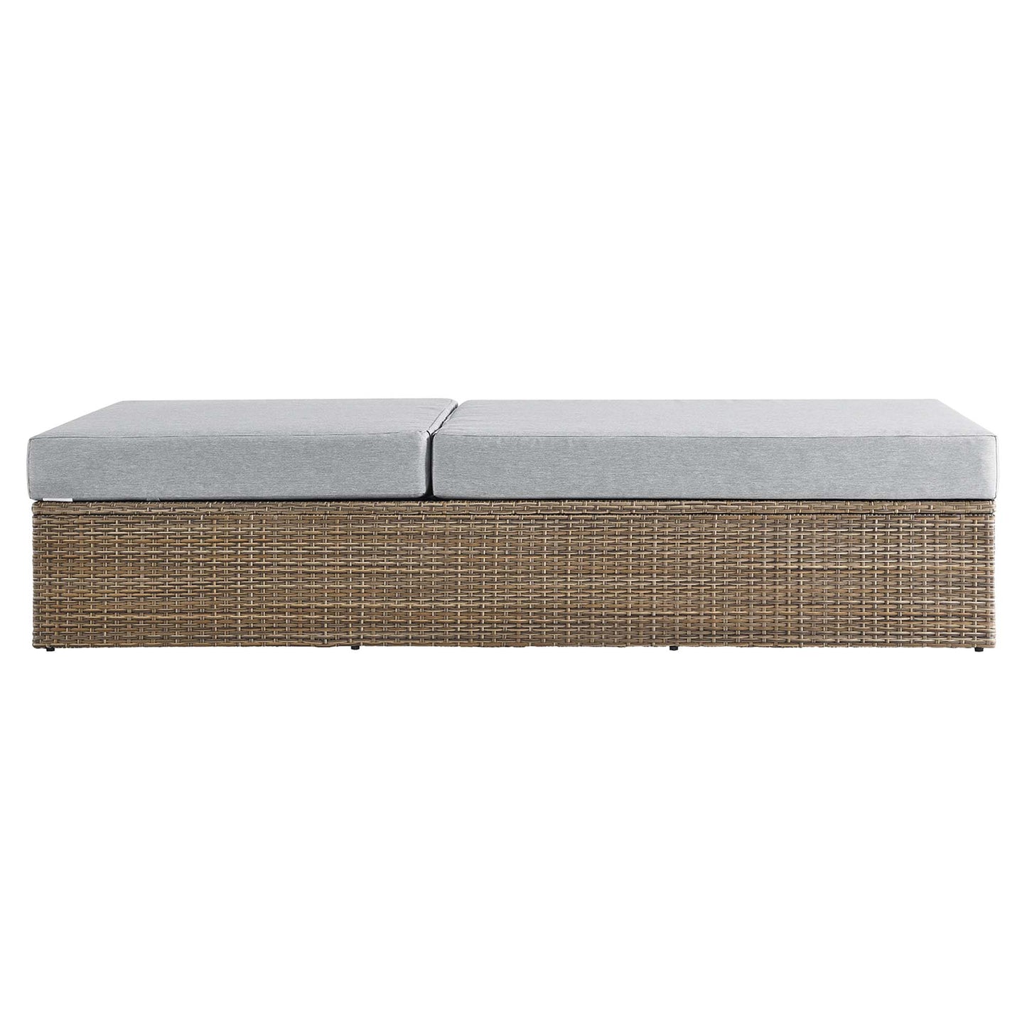 Convene Outdoor Patio Chaise Lounge Chair in Cappuccino Gray by Modway (EEI-6247)