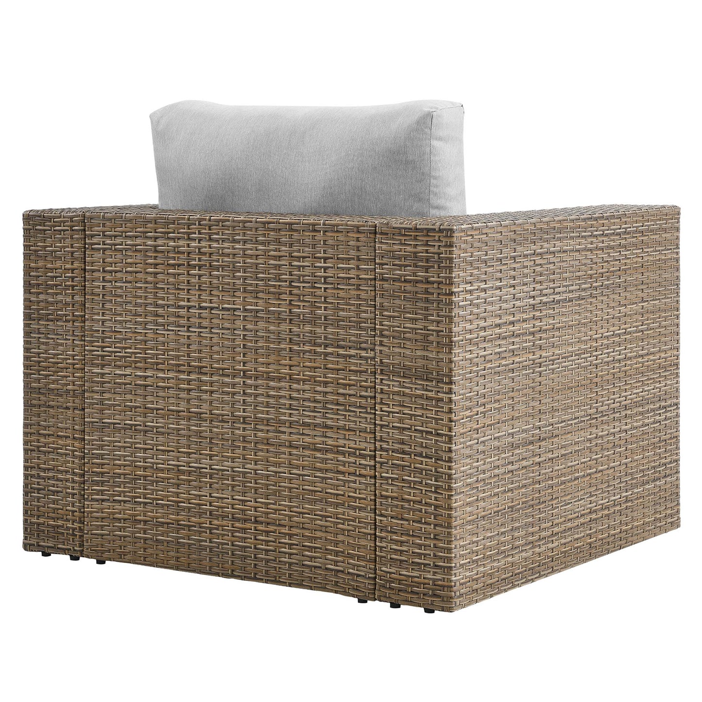 Convene Outdoor Patio Armchair in Cappuccino Gray by Modway (EEI-6326)