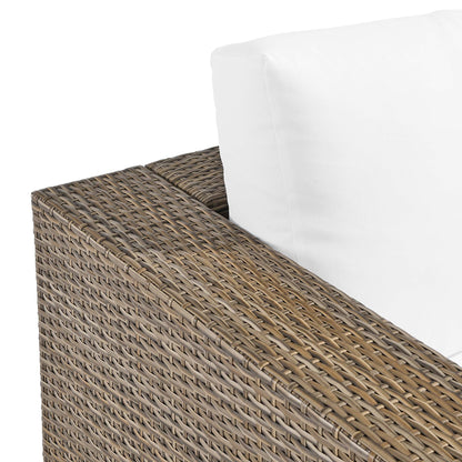 Convene Outdoor Patio Armchair - Cappuccino White by Modway