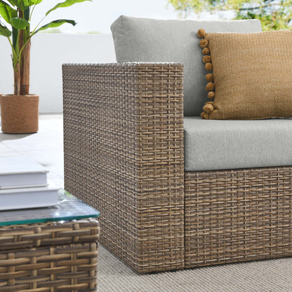 Convene 3-Piece Outdoor Patio Furniture Set in Cappuccino Gray by Modway (EEI-6327)