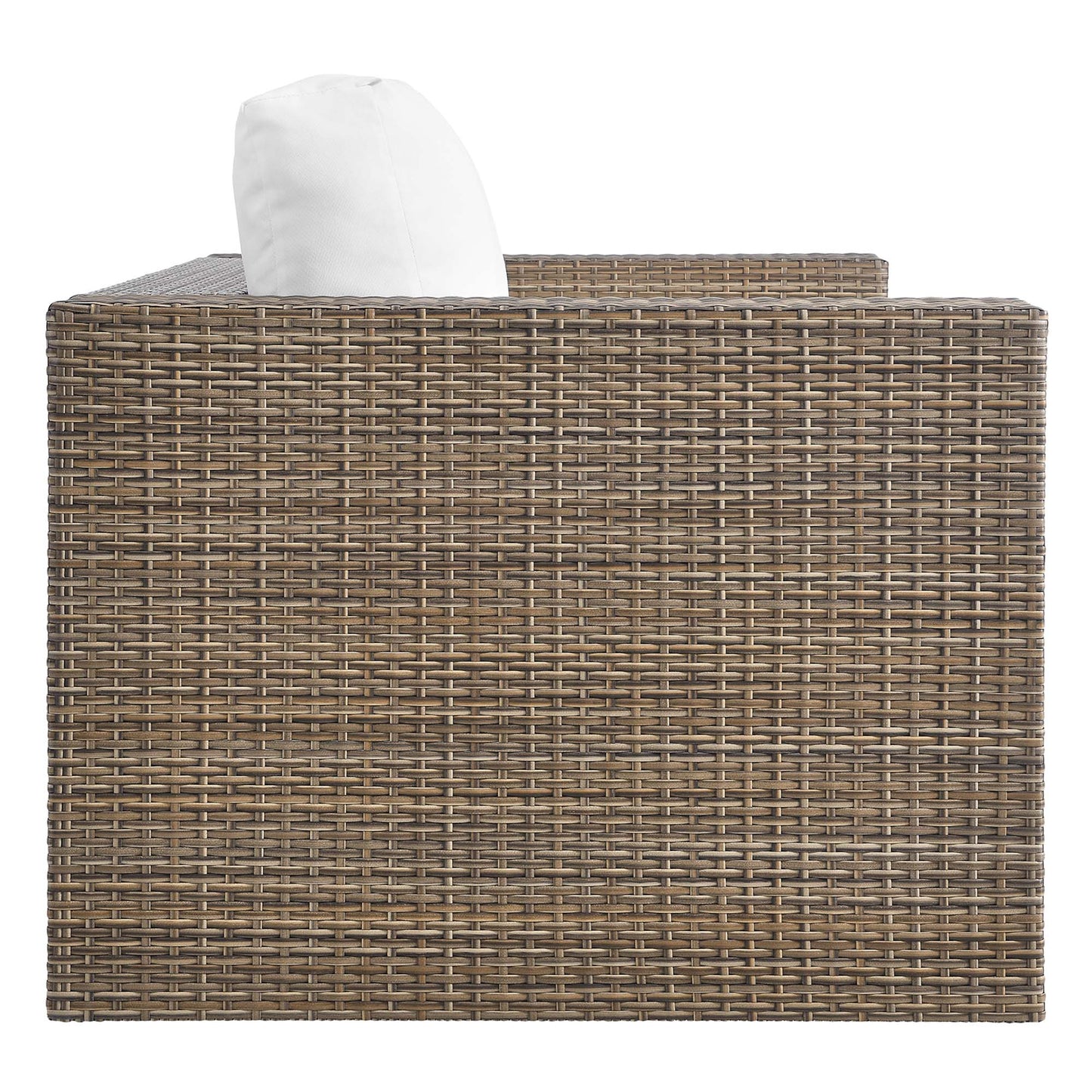 Convene 4-Piece Outdoor Patio Furniture Set in Cappuccino White by Modway (EEI-6328)