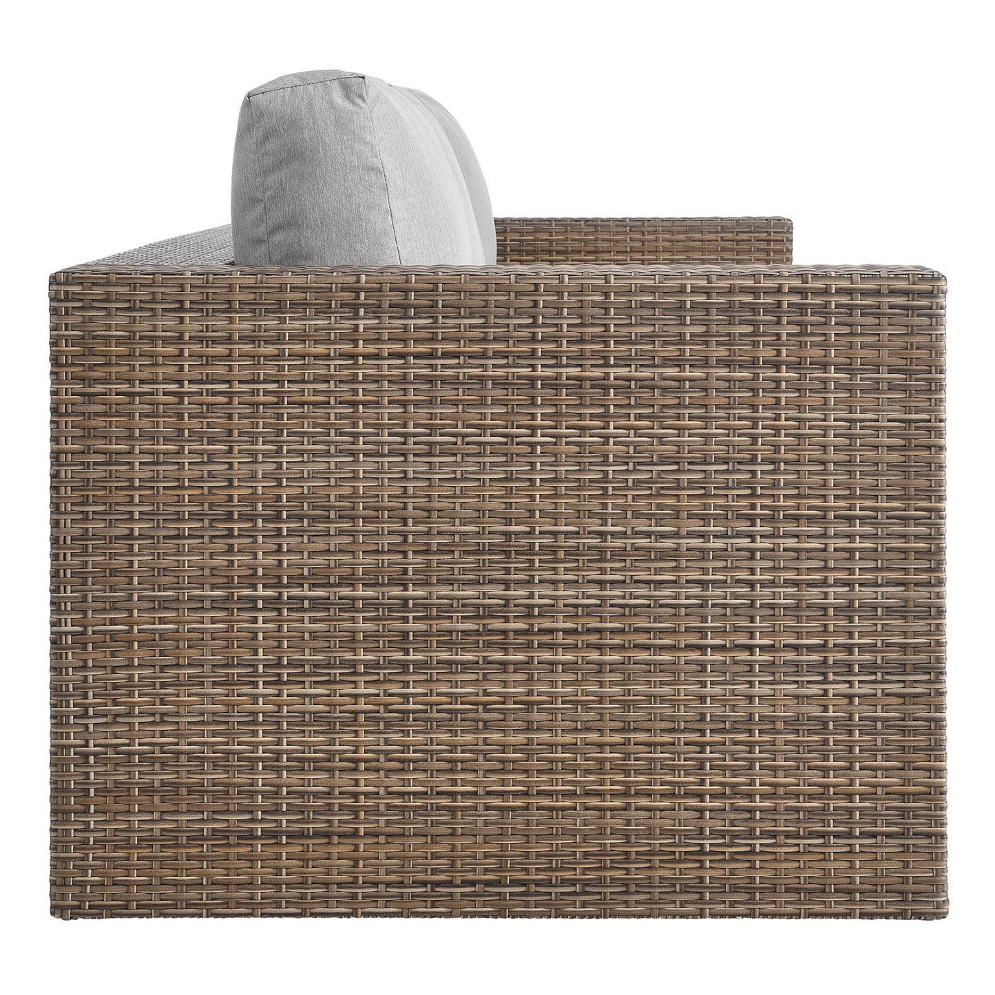 Convene 2-Piece Outdoor Patio Furniture Set in Cappuccino Gray by Modway (EEI-6333)