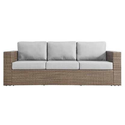 Convene 2-Piece Outdoor Patio Furniture Set in Cappuccino Gray by Modway (EEI-6333)