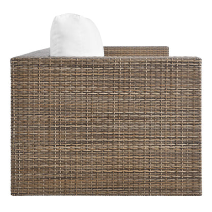 Convene 2-Piece Outdoor Patio Furniture Set in Cappuccino White by Modway (EEI-6333)