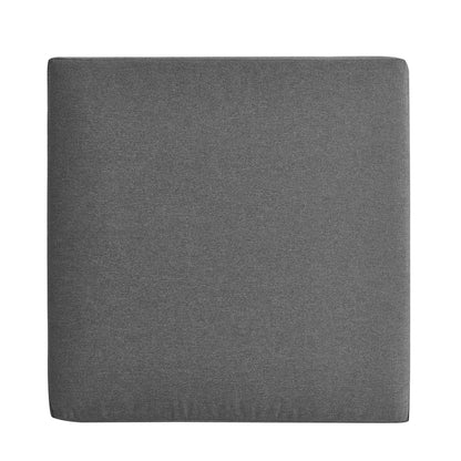 Tahoe Outdoor Patio Powder-Coated Aluminum Ottoman in Gray Charcoal by Modway (6627)