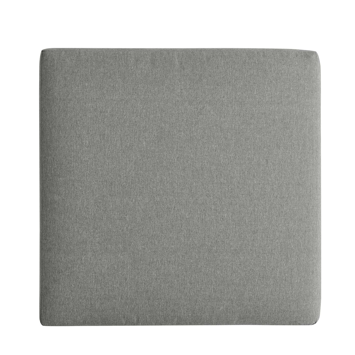 Tahoe Outdoor Patio Powder-Coated Aluminum Ottoman in Gray Gray by Modway (6627)