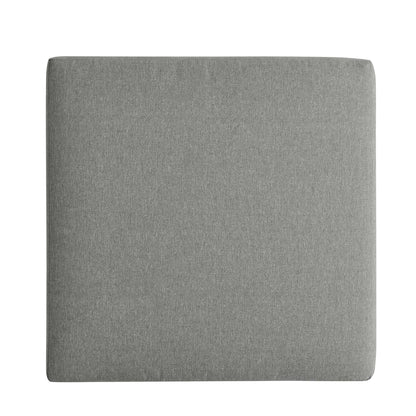 Tahoe Outdoor Patio Powder-Coated Aluminum Ottoman in Gray Gray by Modway (6627)
