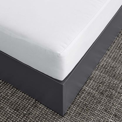 Tahoe Outdoor Patio Powder-Coated Aluminum Ottoman in Gray White by Modway (6627)
