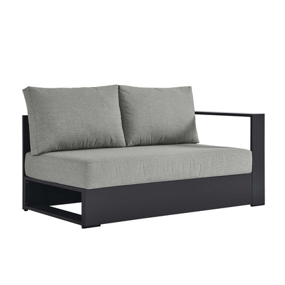 Tahoe Outdoor Patio Powder-Coated Aluminum Modular Right-Facing Loveseat in Gray Gray by Modway (6630)