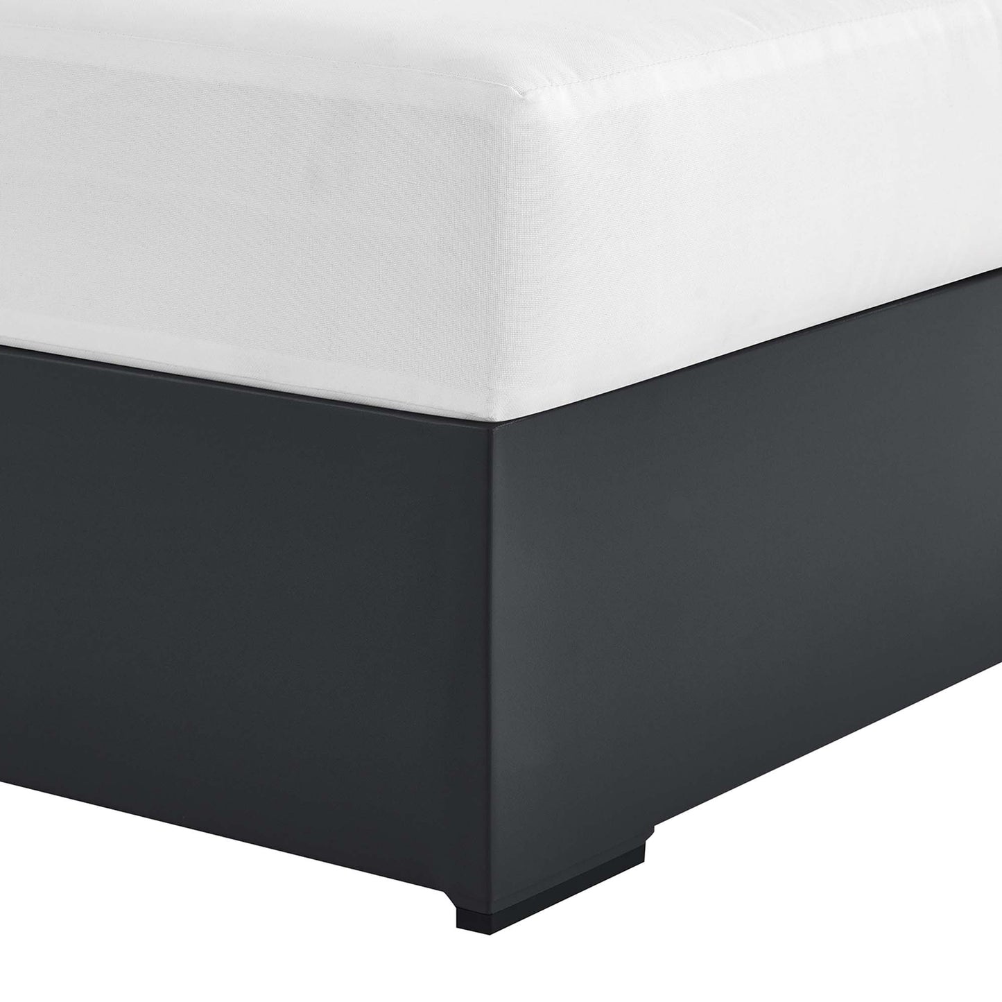 Tahoe Outdoor Patio Powder-Coated Aluminum Modular Right-Facing Chaise Lounge in Gray White by Modway (6633)