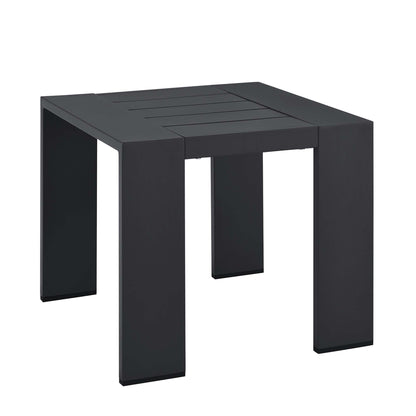 Tahoe Outdoor Patio Powder-Coated Aluminum End Table in Gray by Modway (6635)