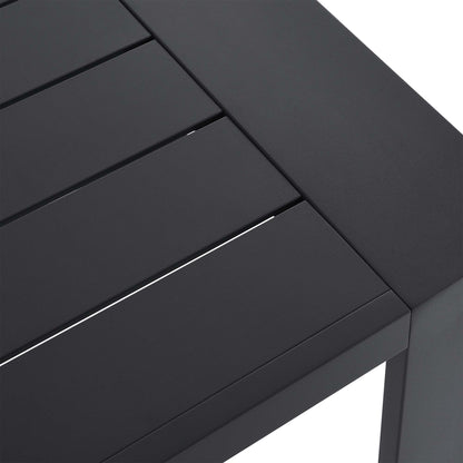 Tahoe Outdoor Patio Powder-Coated Aluminum End Table in Gray by Modway (6635)