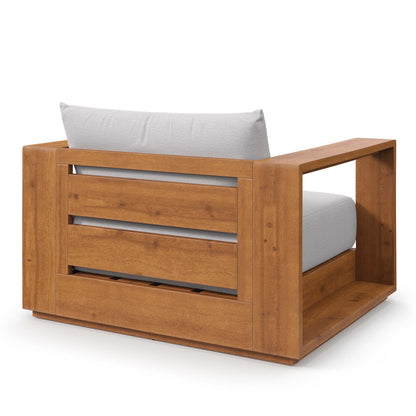 Tahoe Outdoor Patio Acacia Wood Chair in Natural Light Gray by Modway (6782)