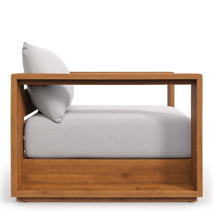 Tahoe 3-Piece Outdoor Patio Acacia Wood Furniture Set in Natural Light Gray by Modway (6798)