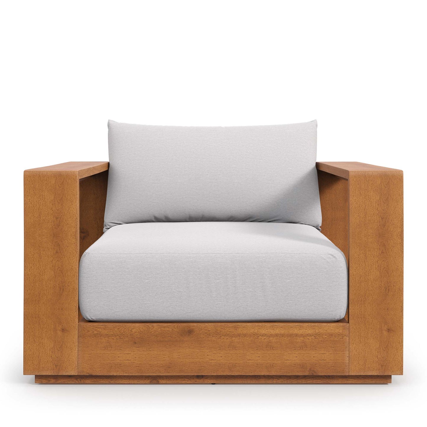 Tahoe 3-Piece Outdoor Patio Acacia Wood Furniture Set in Natural Light Gray by Modway (6798)