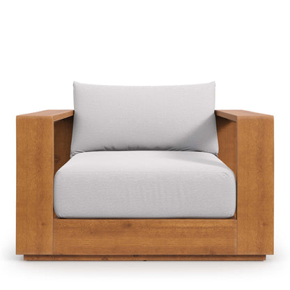 Tahoe 3-Piece Outdoor Patio Acacia Wood Furniture Set in Natural Light Gray by Modway (6798)