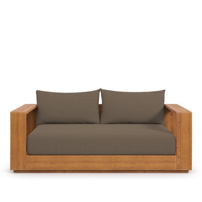Tahoe Acacia Wood Outdoor Patio Acacia Wood Loveseat in Natural Cocoa by Modway (6783)