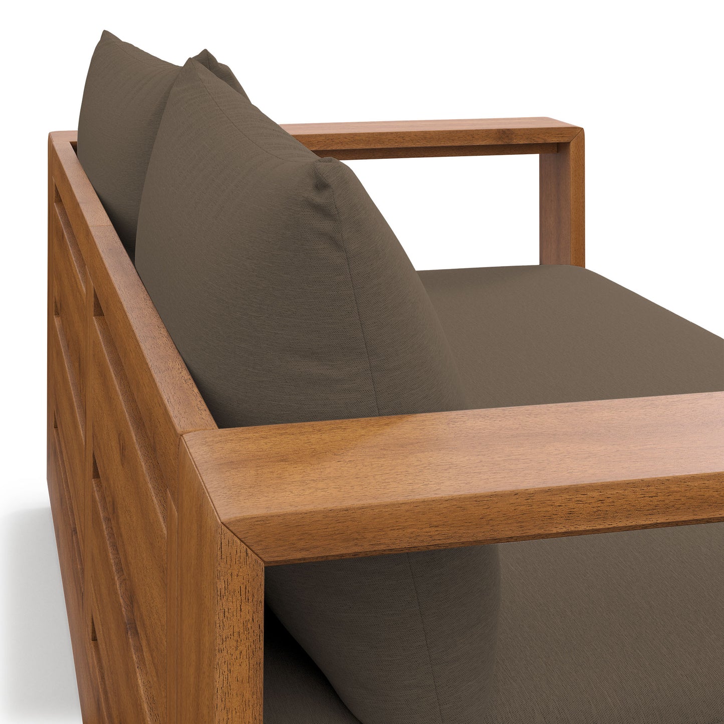 Tahoe Acacia Wood Outdoor Patio Acacia Wood Loveseat in Natural Cocoa by Modway (6783)
