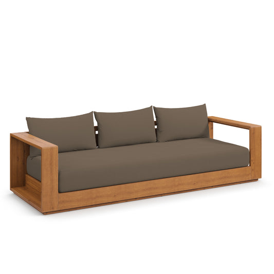 Tahoe Outdoor Patio Acacia Wood Sofa in Natural Cocoa by Modway (6784)