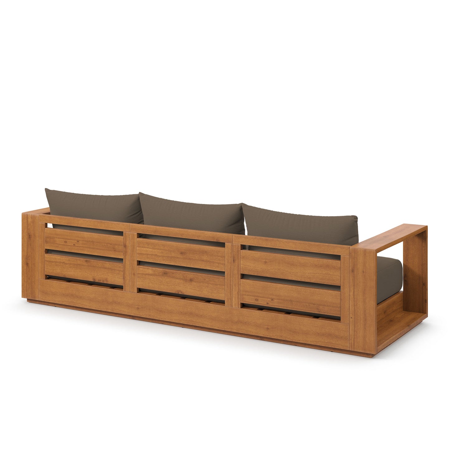 Tahoe Outdoor Patio Acacia Wood Sofa in Natural Cocoa by Modway (6784)