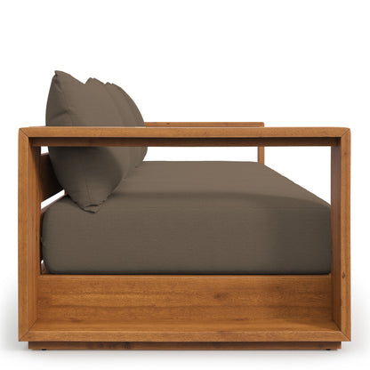 Tahoe Outdoor Patio Acacia Wood Sofa in Natural Cocoa by Modway (6784)