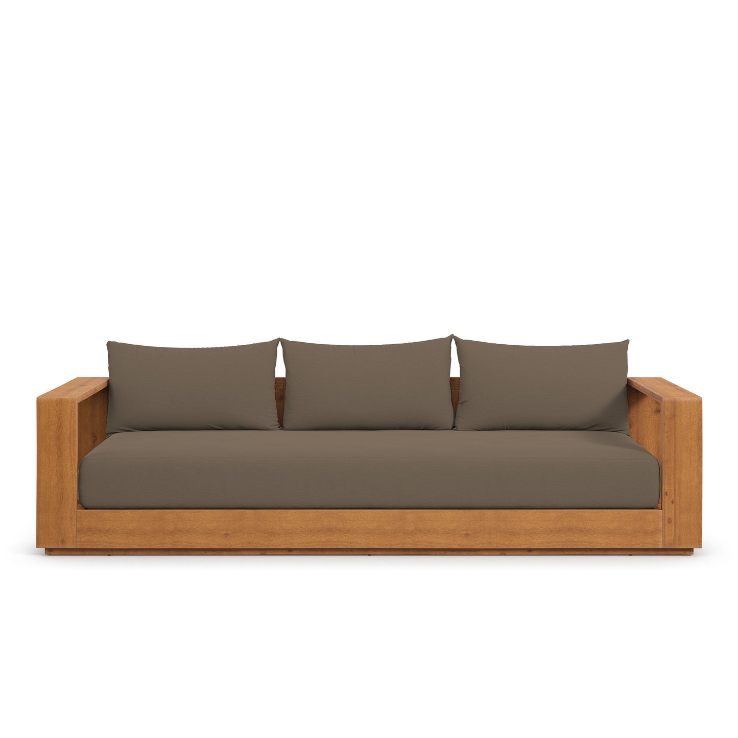 Tahoe Outdoor Patio Acacia Wood Sofa in Natural Cocoa by Modway (6784)