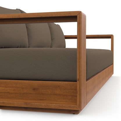 Tahoe Outdoor Patio Acacia Wood Sofa in Natural Cocoa by Modway (6784)